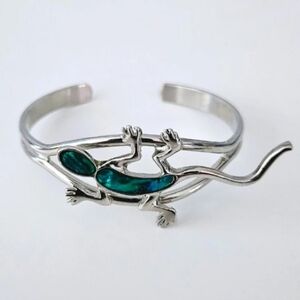 Silver Abalone Shell Bracelet